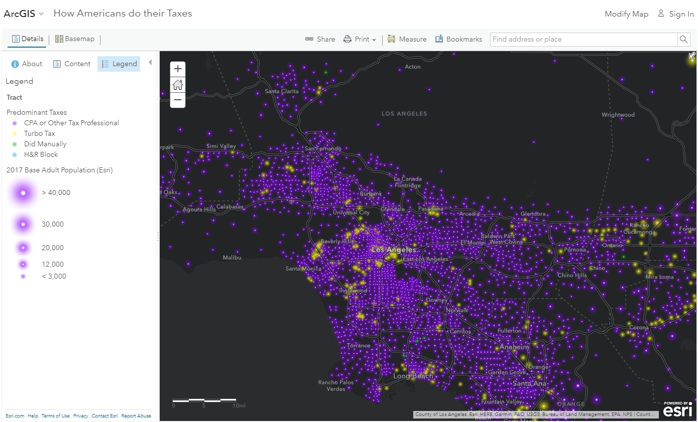 How Americans Do Their Taxes | SoCalGIS.org