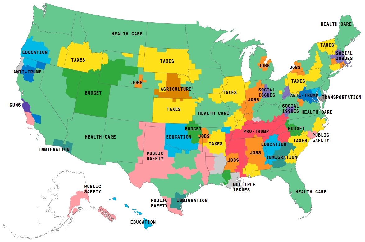 Map of Big Issues on TV | SoCalGIS.org
